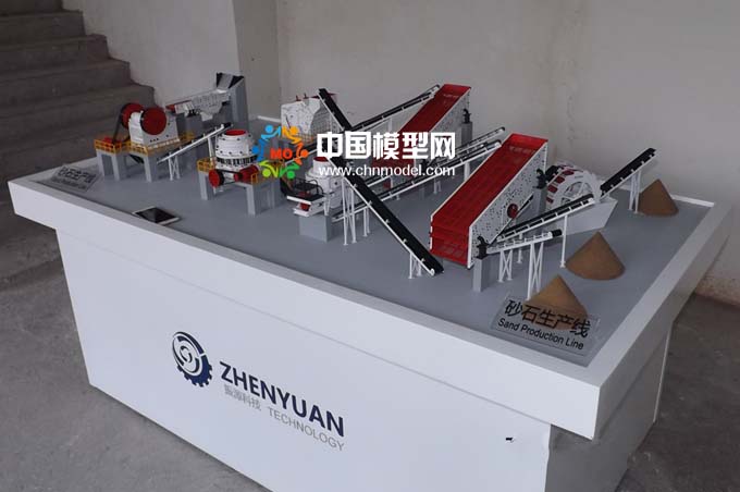 砂石生產線模型，碎石生產線模型