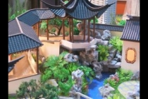 園林古建模型，天壇模型，木制古建模型