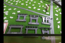 高速公路沙盤，橋梁隧道沙盤模型